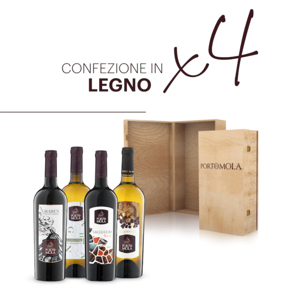 Box In Legno 4 Bottiglie